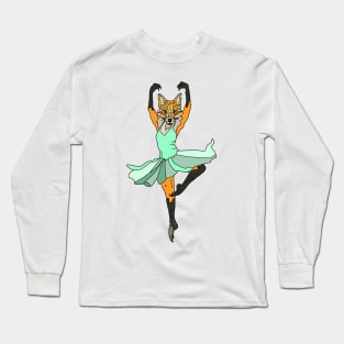 Fox Ballerina Tutu Long Sleeve T-Shirt